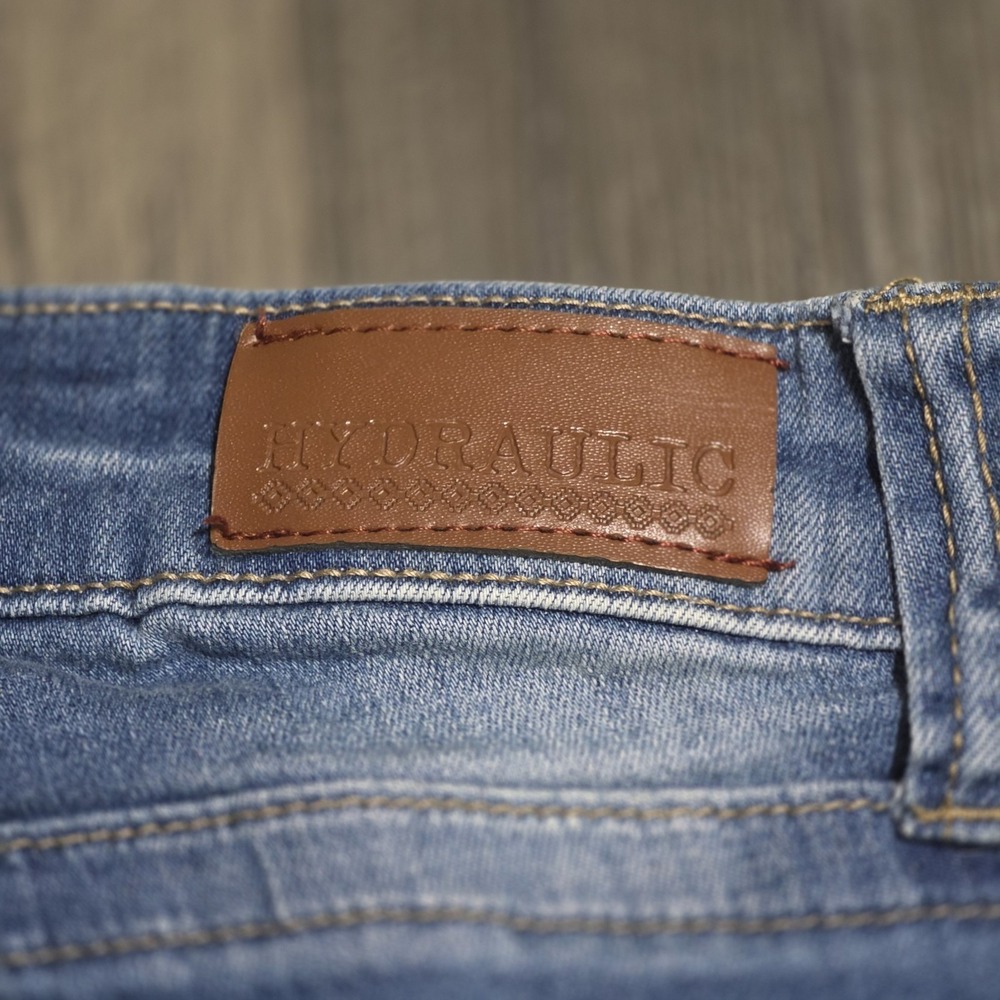 Hydraulic Premium Skinny Jeans Size 3/4 Distressed Ripped Blue Denim Low Rise... - Picture 6 of 9